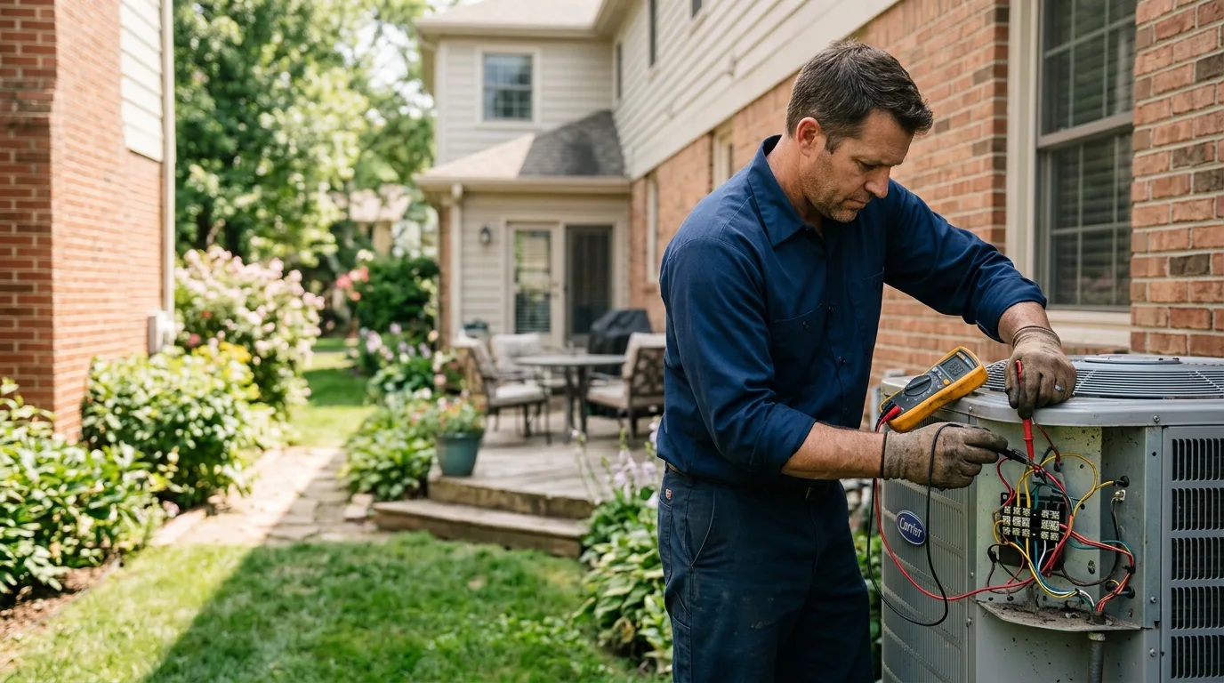 HVAC technician working near Brashear, TX